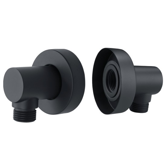 Round Matt black Shower Rail With Hand held Shower Set Round Matt black Shower Rail With Hand held Shower Set